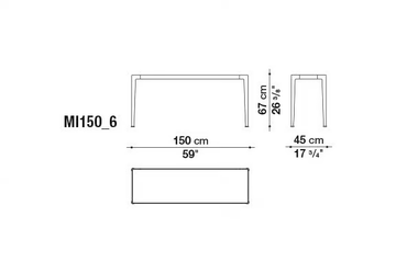 MIRTO OUTDOOR - Rectangular aluminium and wood garden console by B&B Italia Outdoor - view 3